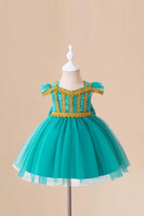 Infant Baby Birthday Jasmine Costume for Aladdin Princess Magic Lamp Dress Sets Carnival Clothing Party Cosplay