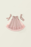 Girls Western Dress Summer Girls Butterfly Knot Mesh Princess Dress Birthday Dress