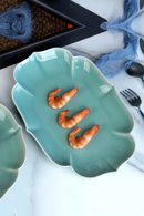 Home combination dish plate begonia flower shaped plate ceramic plate