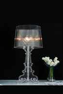Antique Accent Table Lamp Clear Acrylic for Living Room Bedroom House Bedside Nightstand Home