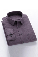 Plaid Shirts for Men Spring Long Shirts Men Autumn Turn-down Collar