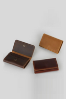 Leather Card Holder Men Genuine Leather Credit Card Holder Mini Purse for Male