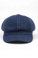 Berets Denim Octagonal Cap Artist Painter Beret Hat Male Female Flat Cap Spring Autumn Beret Cap