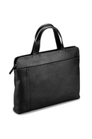 Soft Leather Unisex Solid Waterproof Laptop Computer Bag Briefcase Sleeve Case Bag