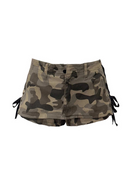 Women Camouflage Skirt Mini Cargo Skirt Low Waist Shorts Skirts Clothes Summer