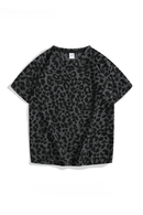 Men's Ripped Hole Leopard Summer Personalized Handsome Loose Casual Top