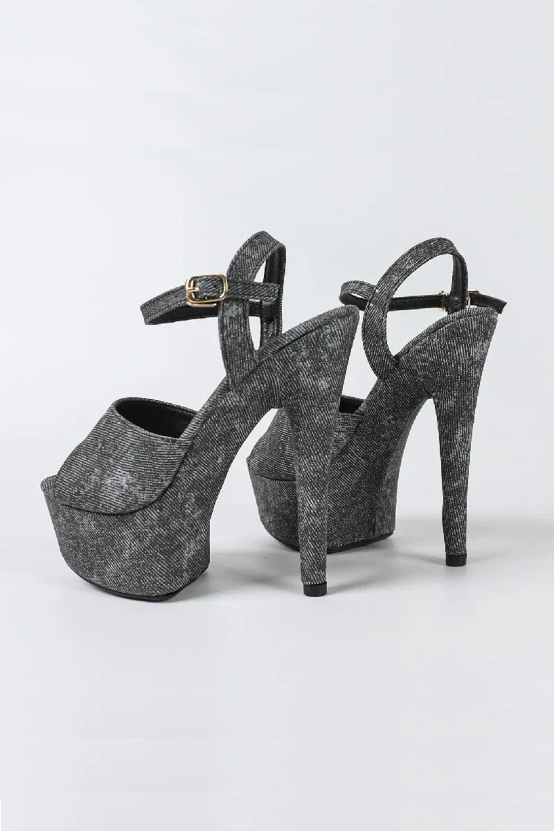 High Heels Platform Sandals Buckle Strap Women Banquet Party Shoes Summer