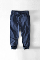 Men Spring Summer Ankle Pants Loose Casual Tapered Long Trousers