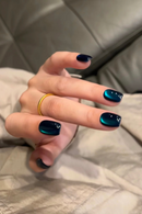 Winter Nails Blue Black Red Glass Bead Crystal Cat Eye Gel Nail Polish Sparkling Nail