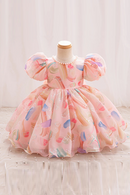 Girls Dress Kids Summer Floral Wedding Birthday Party Dresses for Baby Casual Clothes 1-6 Years