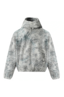 Winter Hoodies Fleece Hoodie Tie Dye Loose Sweatshirt Men Streetwear Hoodies