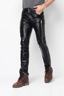 Men's Leather Pants Leather Motorcycle Pants Genuine Autumn And Winter
