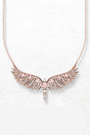 Jewelry Set Necklace and Braelet Rose Gold Phoenix Wing Fine Jewelry 925 Sterling Silver Trendy Gift For Women