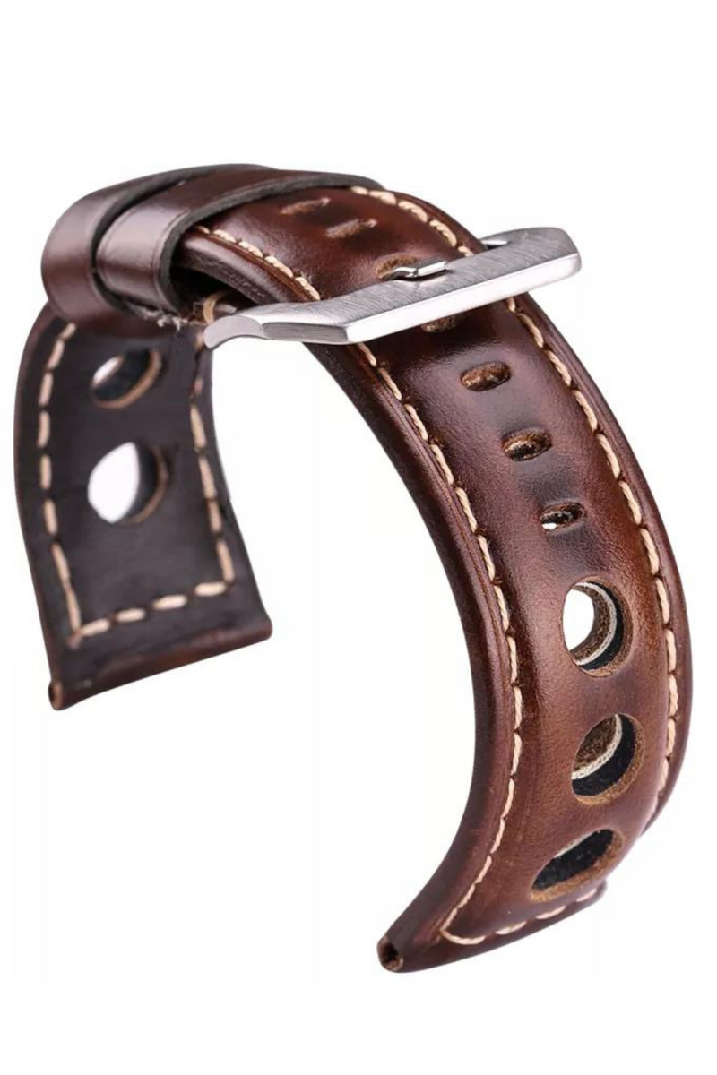 Watchbands 22mm 24mm Women Men Genuine Leather Watch Band Strap Belt With Pin Buckle