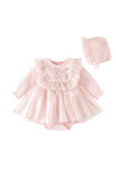 Princess Baby Girl Bodysuits With Children Infant Girls One Piece Lace Skirt Toddler Baby Outfit