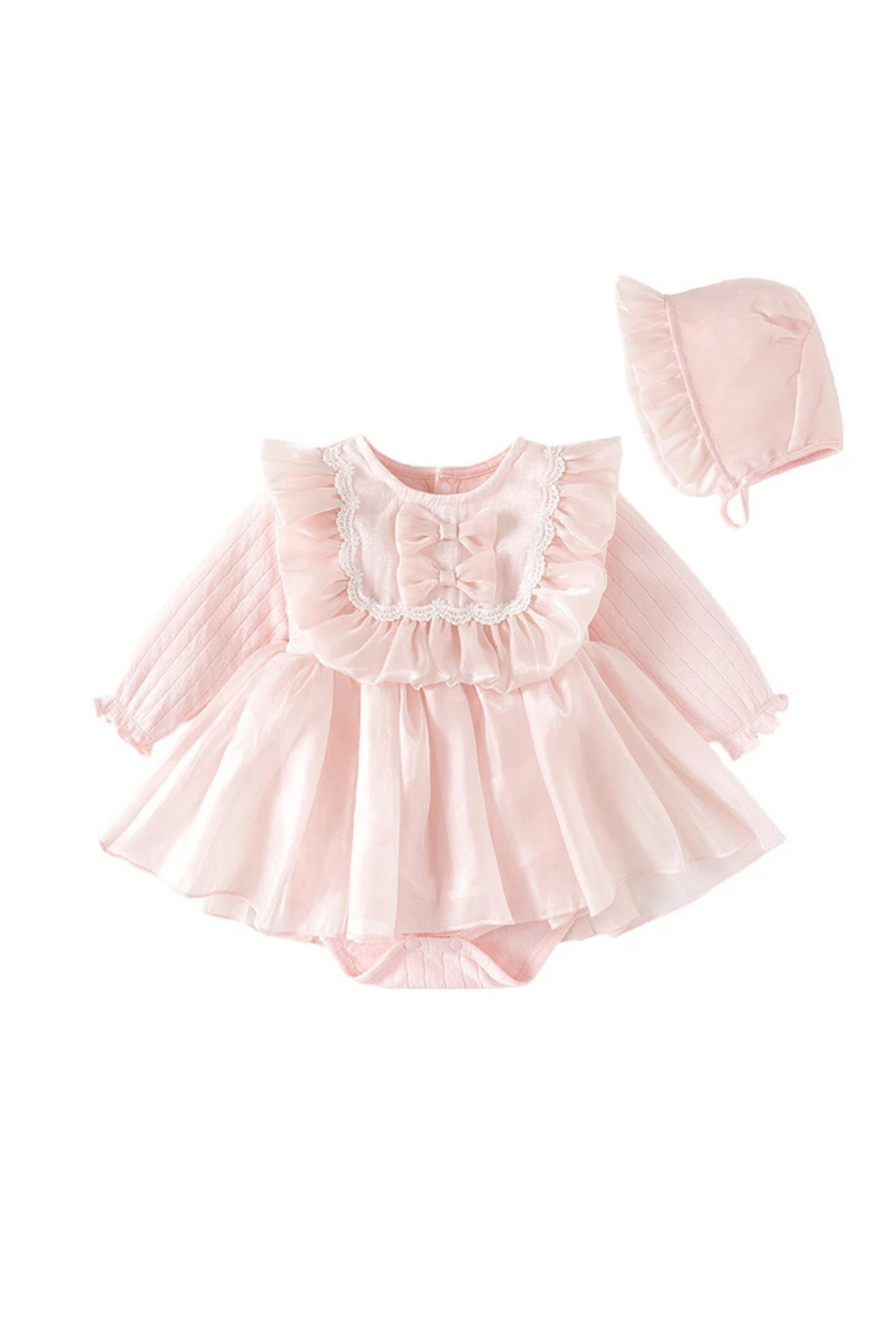 Princess Baby Girl Bodysuits With Children Infant Girls One Piece Lace Skirt Toddler Baby Outfit