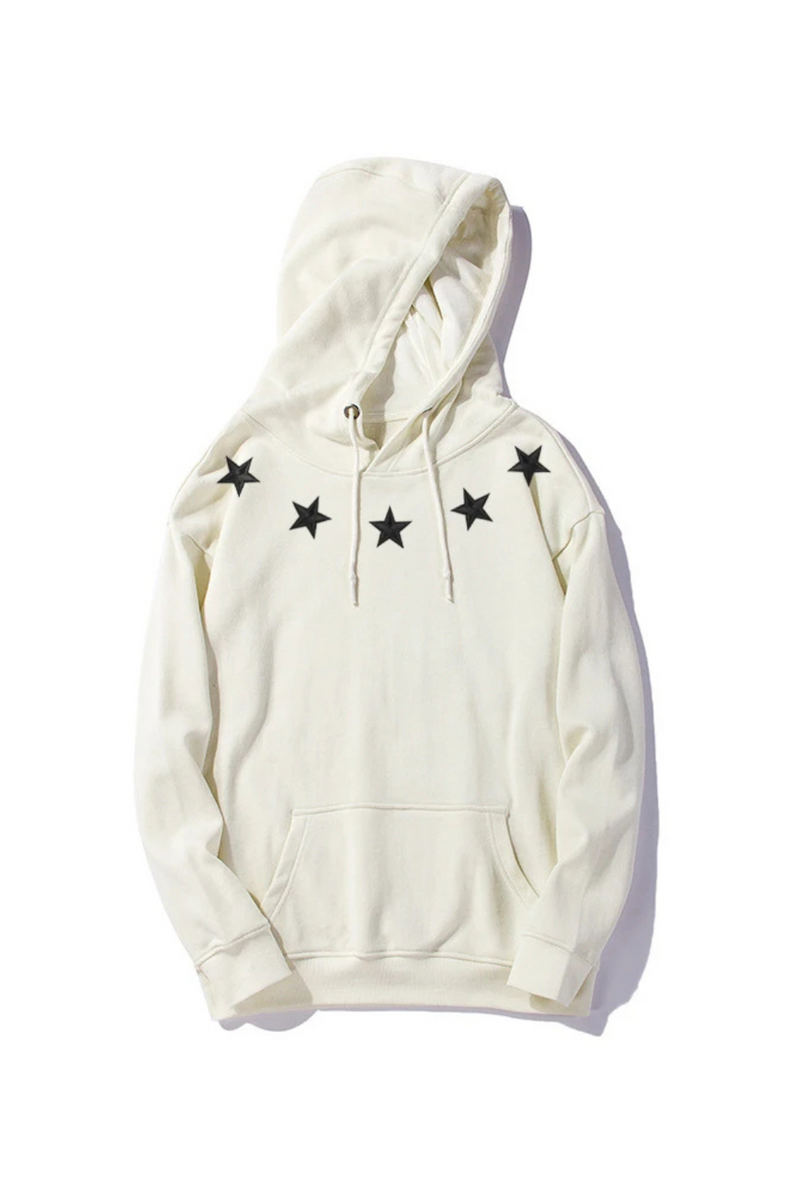 Sweatshirt Casual Full Pentagram Hooded Hip Hop Men's Fleece Hoodies Men