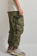 Spring Summer Retro Military Outdoor Cargo Pants Men Loose Casual Ankle-tied Trousers