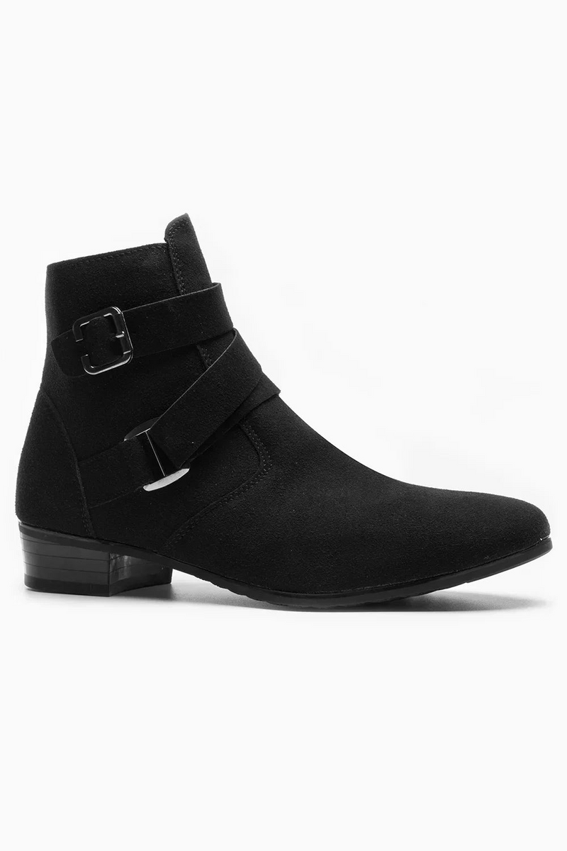Ankle Boots Men Autumn Pointed Toe Men Boots Leather Breathable High Top Shoes Outdoor Casual Men