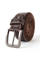 Coffee Genuine Leather Belt Male Leather Belts for Men Trouser Belt 115cm