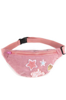 Women Waist Bag Pink Patchwork Chest Bag Girls Fanny Pack Sweet Star Waist Pack
