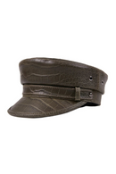 Military Cap Hat Army Green Winter Man Real Leather Beret Hat