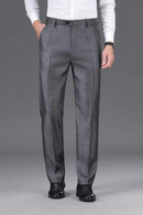 Men Straight Formal Trousers Mens Classic Pants