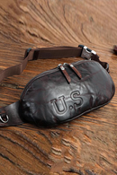 Genuine Leather Waist Bag For Men Casual Small Shoulder Crossbody Bags