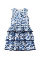 Baby Girls Summer Porcelain Dress Princess Kids Elegant