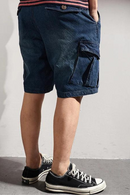 Summer American Retro Tooling Jeans Shorts Men's Washed Old Multi-pocketed Loose Casual Denim