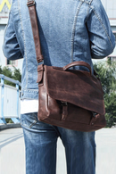 Men's Leather Bag Briefcase Office Bags for 15'' Laptop Men Bag Genuine Leather Laptop Bags Male Totes Briefcase Handbags