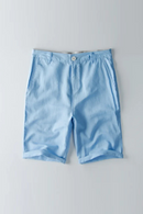 Summer Men Linen Shorts Beach Holiday Thin Casual Loose Half Length Straight Pants