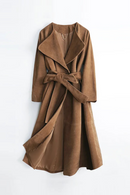 Trench Coat For Women Autumn Winter Outdoor Long Jacket