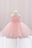Newborn Christening Birthday Dress For Baby Girl Flower Party Wedding Princess Dresses Gown Children's Clothing