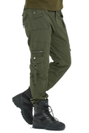 Men Cargo Military Style Tactical Pants Combat Pockets Outdoors Trouser Male