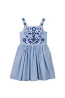 Kids Dresses for Girs Summer Clothes Sleeveless Cartoon Flowers Dresses Kids Children's Clothing