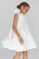 Summer Spanish Princess Evening Gown Ruffles Sleeveless Design Birthday Baptism Party Girls Dress