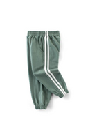 Toddler Kid Baby Boys Girls Clothes Cotton Striped Pants Casual Plain Loose Bottom Infant