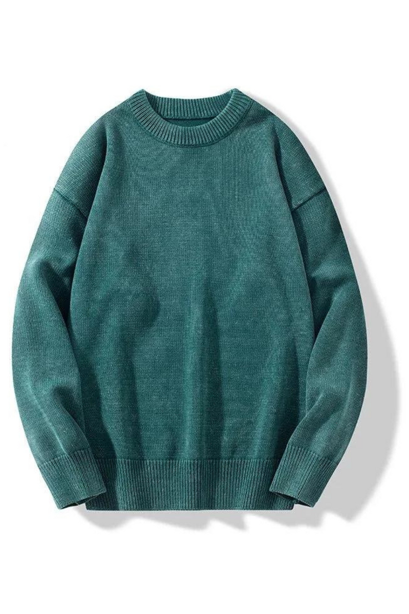 Men Knitted Vintage Sweaters Casual Loose Solid Thick Warm Jumper Male Turtleneck Winter Pullover Sweater
