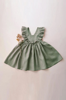 Girl Dresses Summer Linen Cotton Baby Girl Holiday Clothes Baby Girl Beach Dress