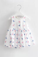 Baby Dresses Summer Toddler Baby Girl Dresses Kids Clothes with Big Bow 0-2Y