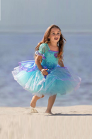 Mermaid Girls Dress Costume Children Fluffy Tulle Birthday Princess Dress Mermaids Shell Wedding