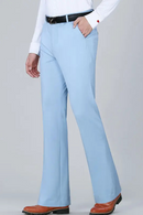 Spring Summer Men Slim Fit Elastic  Solid Men's Casual Thin Pants