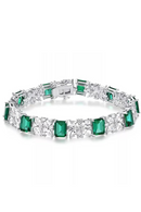 Sapphire Bracelets Charms Sterling Silver Created Sapphire Bracelet For Women Jewellery