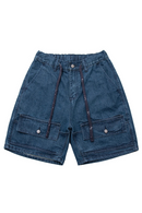 Men Denim Shorts Summer Casual Blue Jeans Short Patchwork Loose Shorts