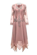 Bride Dress Long Sleeves Lace Formal Evening Gowns With Jacket