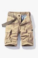 Summer Style Solid Sports Casual Shorts Slim Cotton Overalls Youth Multi-pocket Pants