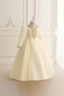 Champagne Dress Versatile Patchwork Sticker Dress Slimming Long Dress Church Party Dress