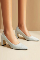 Women's Medium Heels Pumps Elegant Shoes