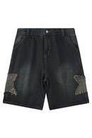 Short Jeans Men Streetwear Baggy Denim Shorts